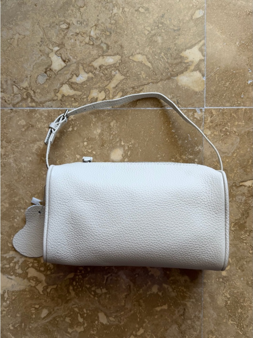 Amazon GENUINE LEATHER the 90’s 90s cream beige crossbody  bag BNWT